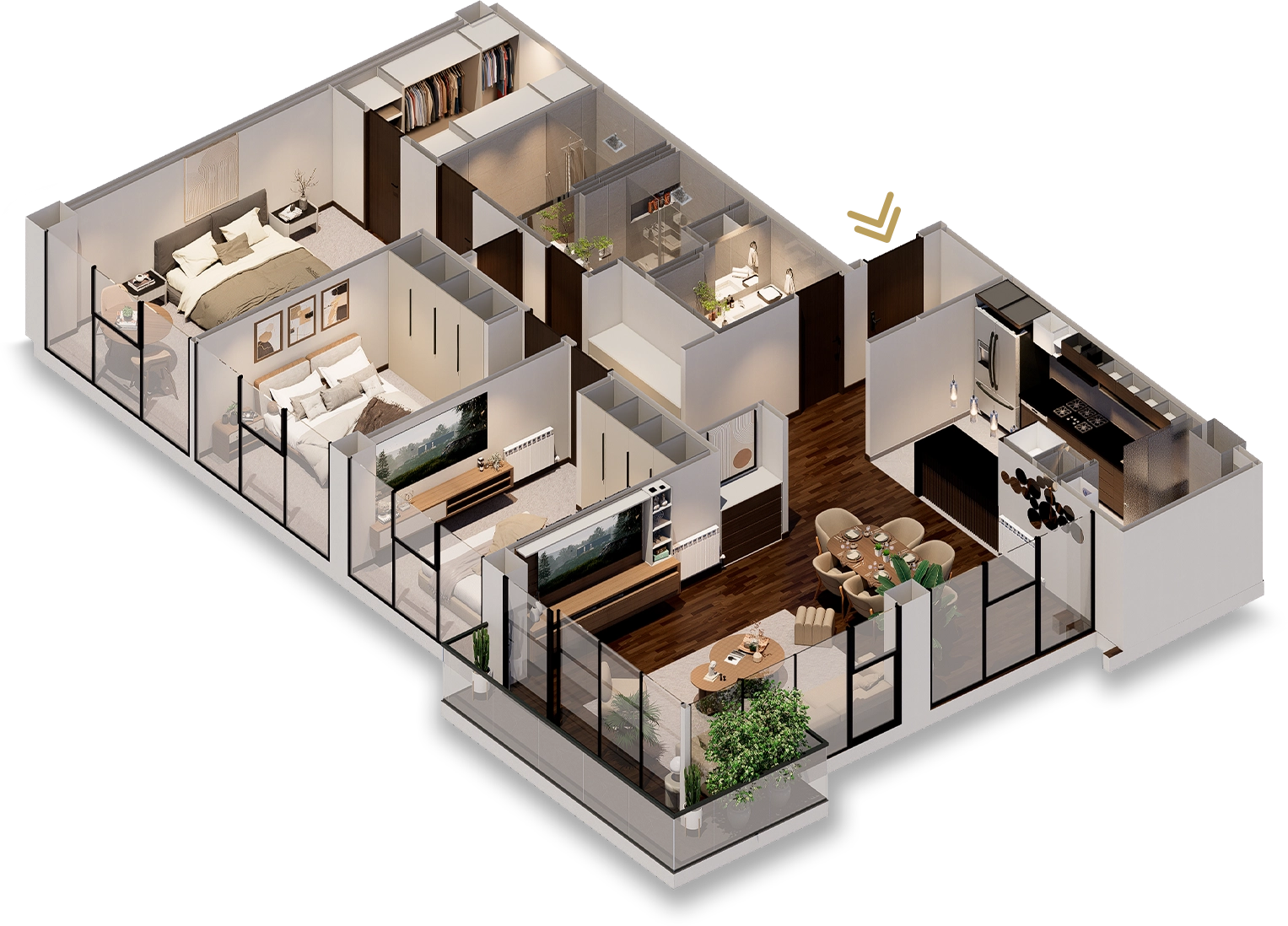 Render Crystal Tower Tipo A 05