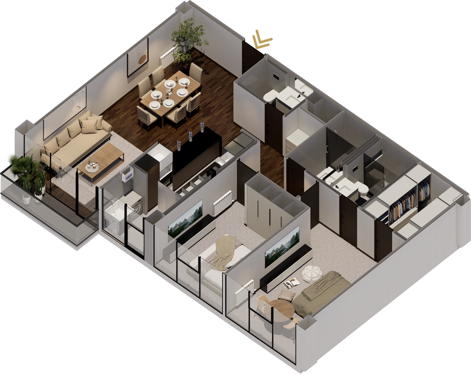 Render Crystal Tower Tipo B 06
